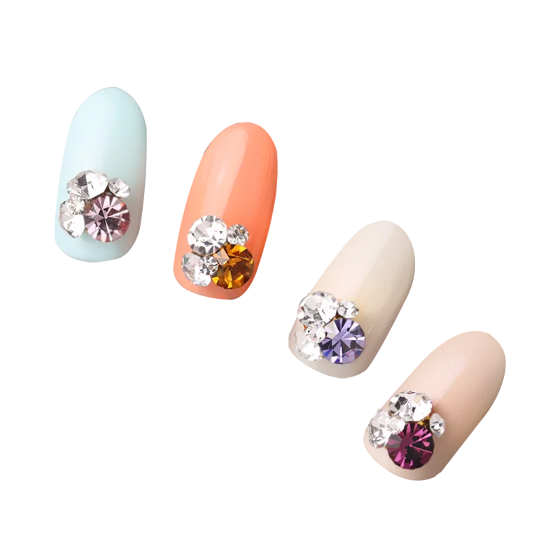 極上の柔らかさ！ミニビジューのDIYネイルシール【超キラキラ水晶装飾】