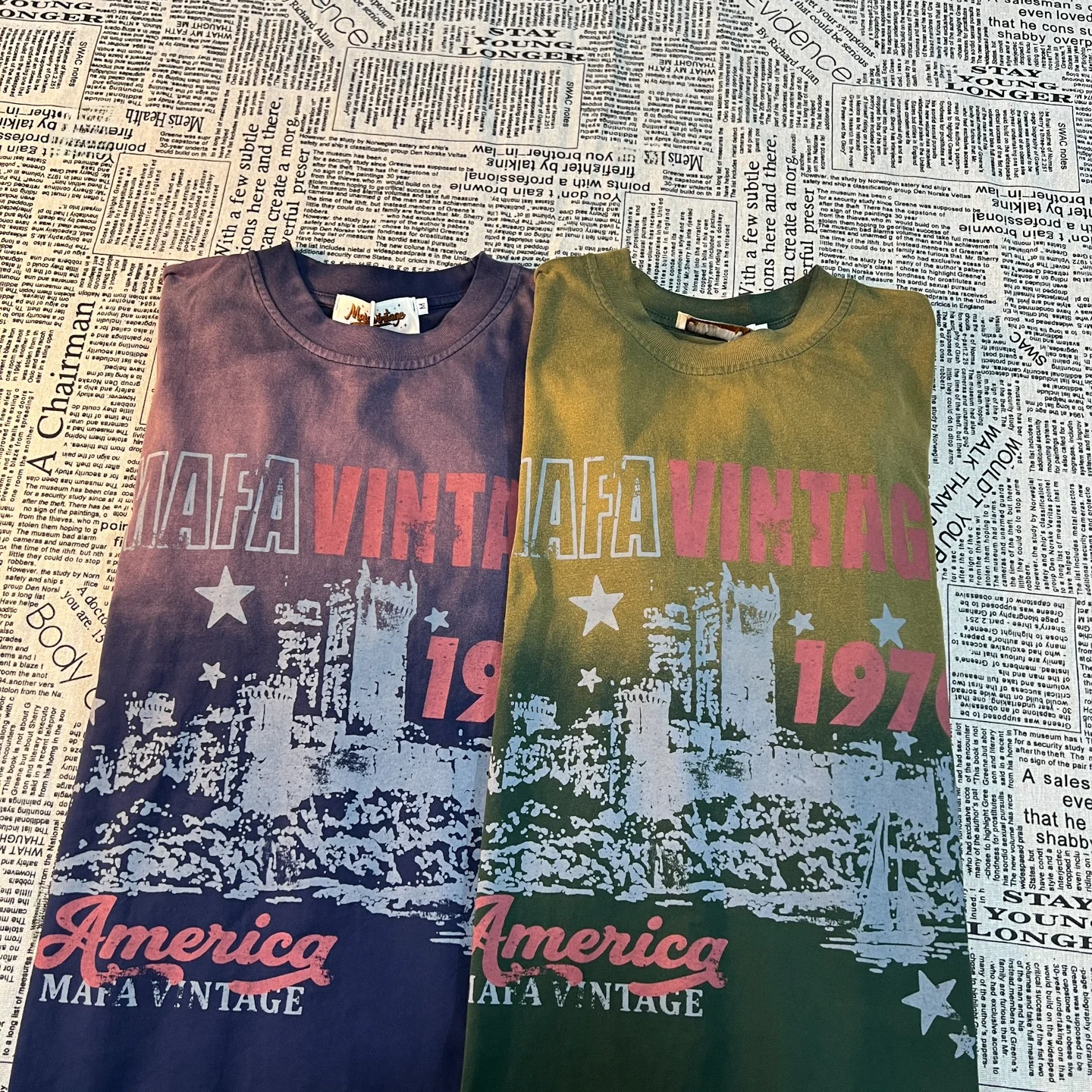 アメリカンヴィンテージ風グラデーションTシャツで色あせを防ぐ方法とは