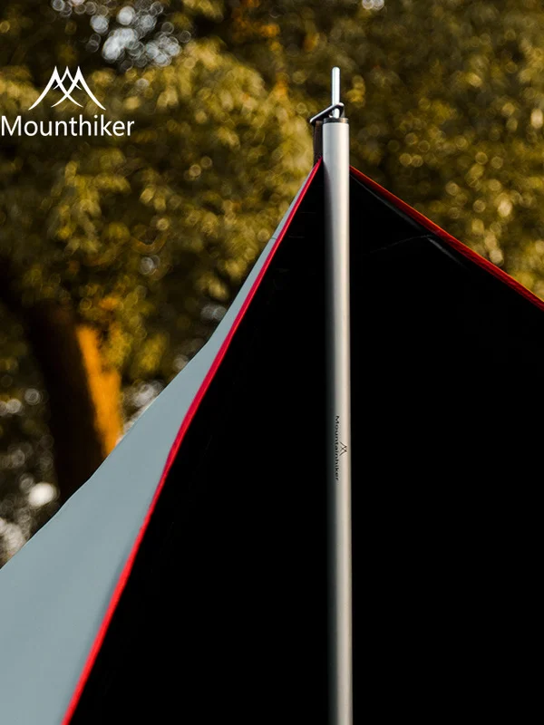 MOUNTAINHIKER ブラック防水テント：キャンプ用ポータブル折りたたみ式の実用性と性能解析
