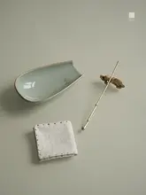 高級手作り茶匙【純銀・黄銅・竹節デザイン】