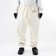 アメリカンストリートスタイルのスウェットパンツ【厚手・ゆったり・カジュアル・束ね口】