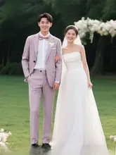 洗練されたデザインのメンズスーツ【春夏用・韓国風・スリムフィット】（セットアップ対応）