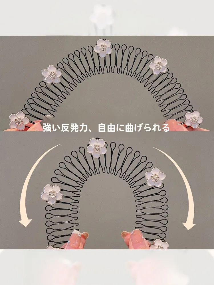 こめかみ コリコリ に効く ヘッドバンド としての頭髪整理用ツイストコーム