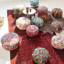 手作り刺繍の座布団【アメリカンスタイル・和室用・リビング・バルコニーに最適】