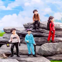 マイクロランドスケープクリエイティブバックパッククライマー 装飾品