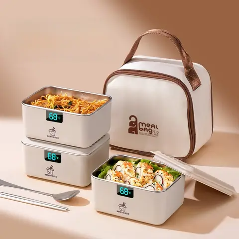 TAO | KAKACAT 竹繊維密封二重弁当箱【電子レンジ対応・オフィス