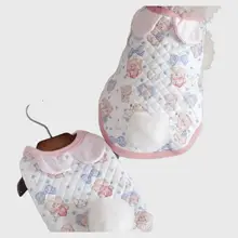 ペット用衣服 秋冬シーズン かわいいベスト 厚手