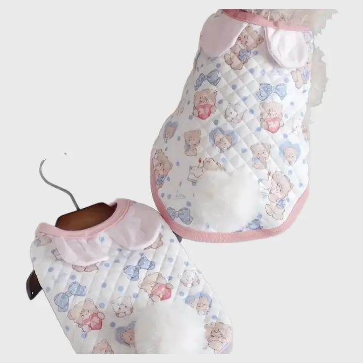 ペット用衣服 秋冬シーズン かわいいベスト 厚手