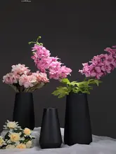 シンプル北欧風 陶製花瓶【水耕・生花・ドライフラワー用・インテリア装飾】