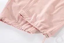 XinmonLee フレンチスタイル ワイドレッグハイウエストパンツ【ピンク・夏用・カジュアル】