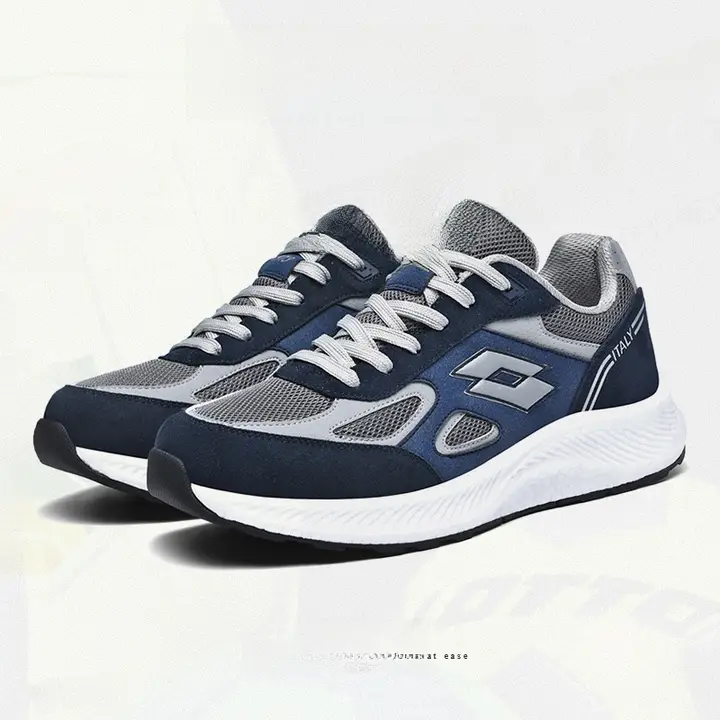 樂途 メンズ ブラック スポーツシューズ【ランニング・軽量・クッション・厚底】