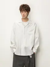 春季向け無地長袖シャツ【ユニセックス・フィット・カジュアル】