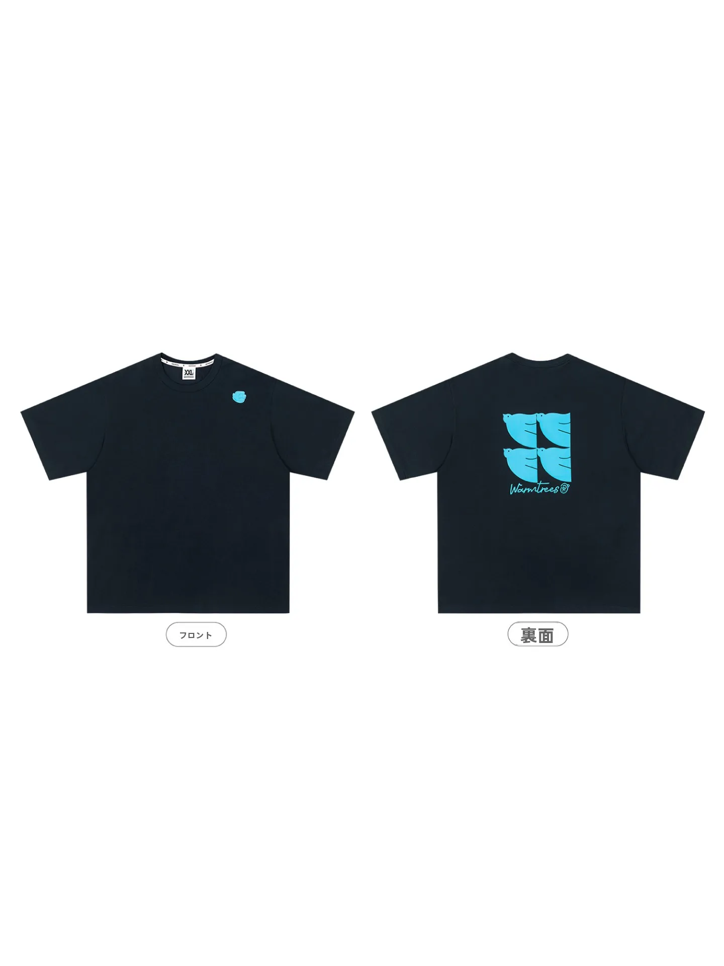 背面デザインが特徴の半  円形鳩プリント半袖Tシャツ：自由の鳩シリーズの実用性とデザインの分析