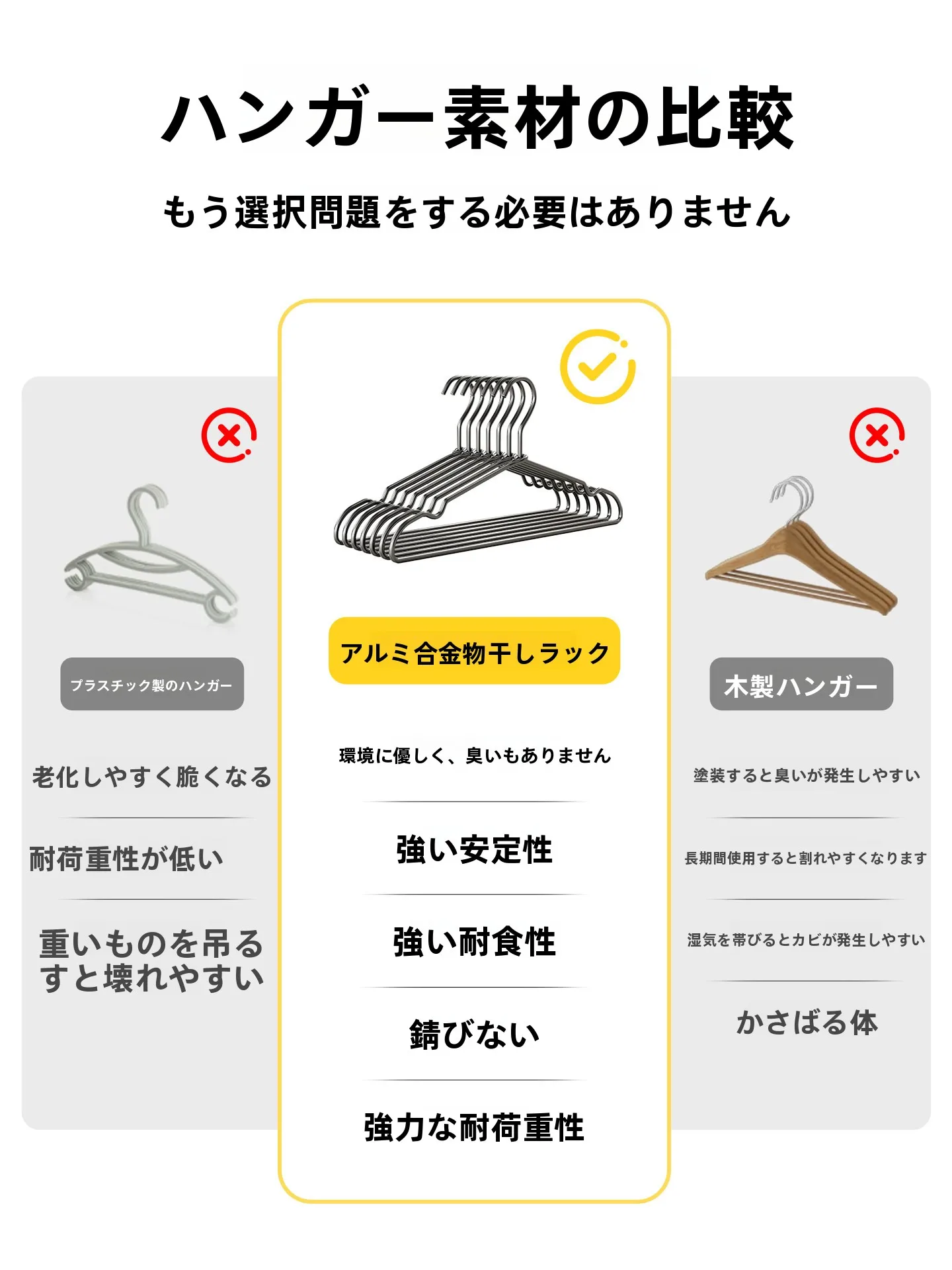 アルミ合金製ハンガー：欧風デザインと高級感を実現するクローゼット用ハンガーラック