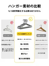 アルミ合金製ハンガー【厚手・高級デザイン・クローゼット用】