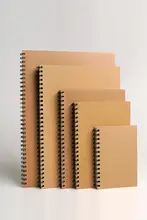 A4サイズのスケッチブック【ヴィンテージ風・空白ページ・リングバインダー式・携帯用】（セットアップ対応）