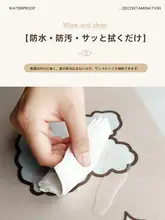 ペット用 カートゥーンデザイン 防水PVCレザーラグ【洗える・抜け毛防止・冷却・静音】