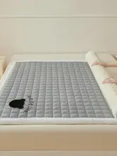 ベッドパッド 薄型マットレス 冬用 中綿入り もこもこ起毛 蓄熱 保温 無地 シンプル