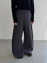 アメリカンレトロデザインのストレートパンツ【春夏用・男女兼用・ゆったりシルエット・ワイドレッグ】（セットアップ対応）