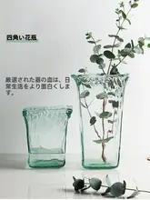スペイン製 手作りガラス花瓶【北欧パンデラ・透明・クリエイティブデザイン】