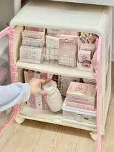 便利なキャスター付き収納キャビネット【学生用・デスク下収納・文具整理・ワゴン】