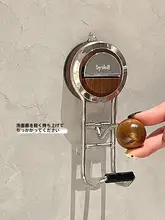 穴あけ不要の強力承重バスルーム用ステンレス製洗面器吊り下げフック