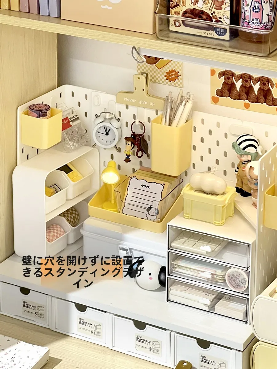 穴あき収納板：デスク用・コレクションフィギュア用の収納ラックの使い方と性能