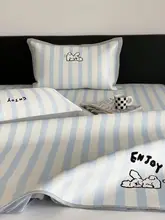 夏用 高級感あるカートンストライプ冷感アイスシート3点セット【ソフト素材・ウォッシャブル】