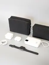 大容量の多機能デジタル収納ポーチ【旅行用・イヤホン・充電器・データケーブル収納】