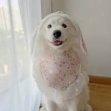 犬用お正月コスチューム【サモエド・ラブラドール対応・かわいいよだれかけ】