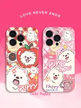 サモエド柄のスマホケース【iPhone・Xiaomi・Huawei・Samsung対応】