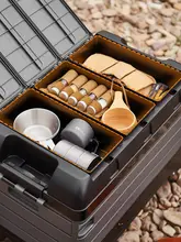 アウトドア用折りたたみ収納ボックス【車載用・プラスチック製・テント用・座れる】