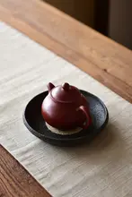 手作り玄武岩 茶器台【石製・湿気対策・茶盤】