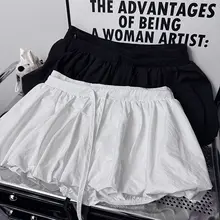 軽やかなデザインのフレアスカートパンツ【ウエストリボン・エフォートレ ススタイル・透け防止】（セットアップ対応）