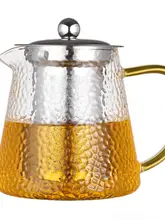 耐熱ガラス製ティーポット【透明内蔵・ステンレスフィルター・花茶用】（セットアップ対応）