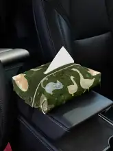 動物デザイン 車載ティッシュボックス【アイデア満載・シートバック用・多機能】