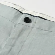 大人のカジュアルパンツ【ストレートシルエット・フィット・一粒ボタン】（セットアップ対応）