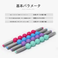 筋膜リリースマッサージボール【フィットネス・コリ解消・腰背部・ふくらはぎ用】