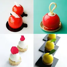 シリコン製 丸型チョコレートモールド【手作りスイーツ・ムースケーキ用・大小サイズ】