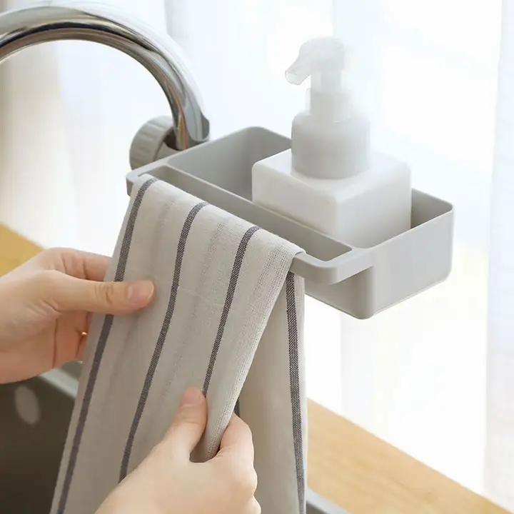 キッチン用水切り収納ラック【水栓下用・家庭用・掛け式】