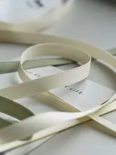 1cm細コットン光沢リボン【蝶結び装飾・DIY用サテンリボン】