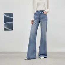 カジュアルシンプルストレートデニムパンツ【ヴィンテージウォッシュ・通勤用】