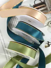 金縁サテンリボン【手作り用・ラッピング・花束用】