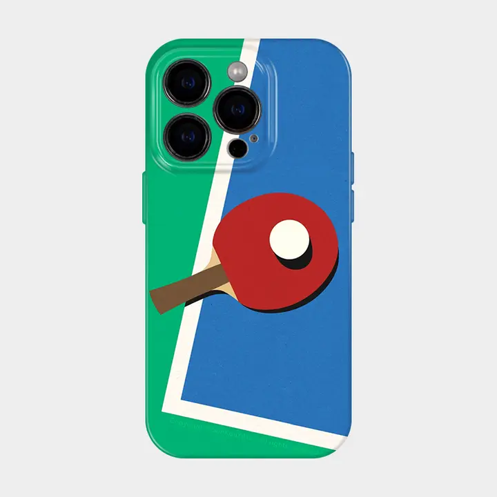 iPhone用 卓球テーマケース【軽やかで高級感あるデザイン・スタイリッシュ】