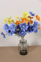 造花 コスモス シルク調 クラインブルー 玄関 インテリア 置物