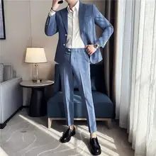 ナポリ風スーツ【ビジネス・カジュアル・ホワイト・ピークドラペル・二部構成】（セットアップ対応）