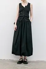 スカシフリルデザインのフレアスカート【ウエストゴム・中腰・水母花苞スタイル】