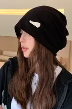 秋冬用 ゆったりシルエットのスリープキャップ【女性用・かわいいデザイン・おしゃれ】