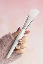 シリコン製フェイスマスクブラシ【柔らかい毛・白泥用・美容院やスパ向け】