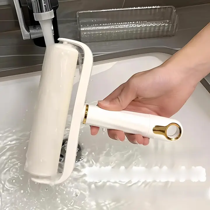 水洗い可能な粘着ローラー【強力粘着・衣類用・ペットの毛やほこりの除去に最適】